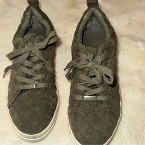 J Slides Olive Green Platform Sneakers